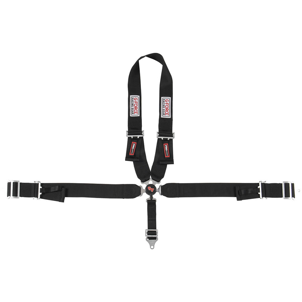 G-Force 5pt Harness Camlock Black U Shoulder Pull-Dn MPN GFR7140BK