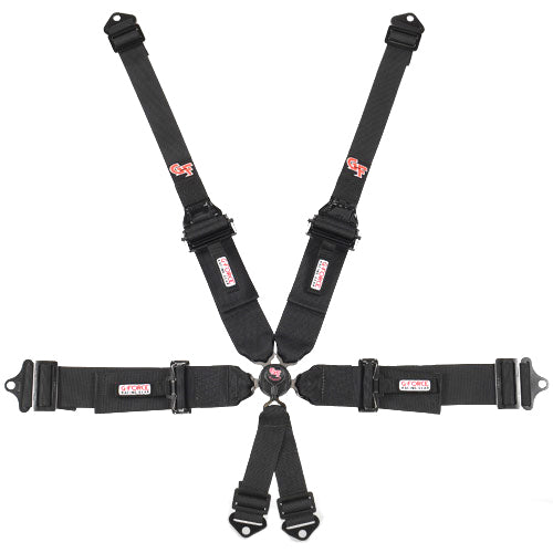 G-Force 6pt Harness Camlock Black SFI16.5 HNR MPN GFR7601BK