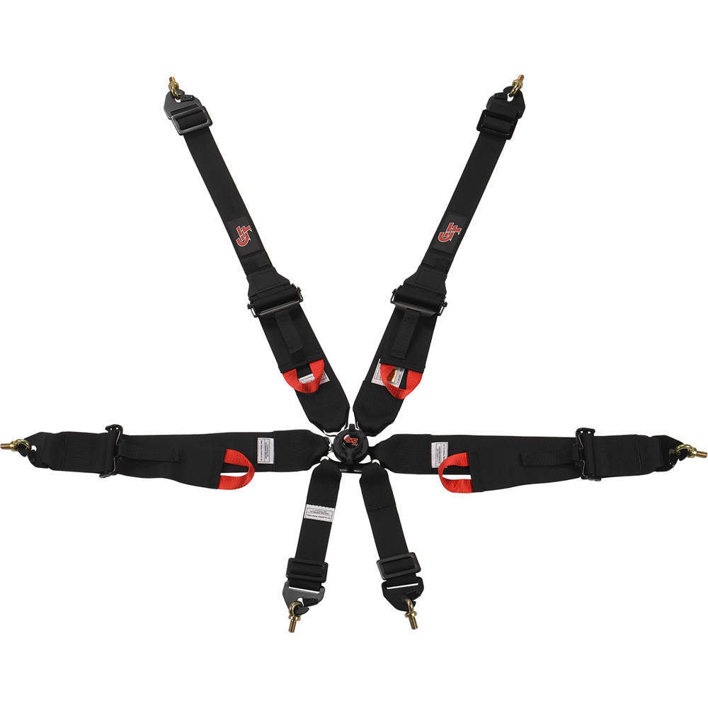 G-Force 6pt Harness Camlock HNR Indiv P/U Black FIA MPN GFR7622BK