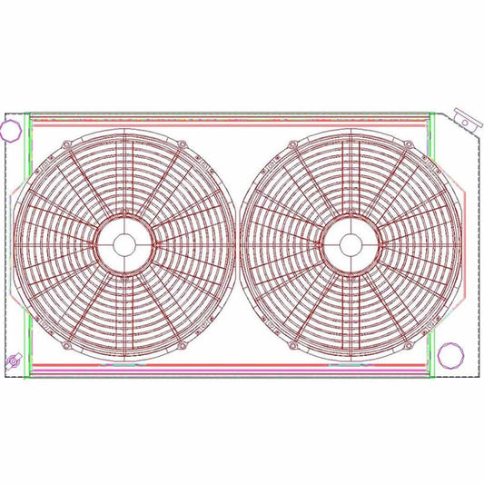 Griffin Radiator Combo Unit GM A & G Body MPN GRICU00008 For GM