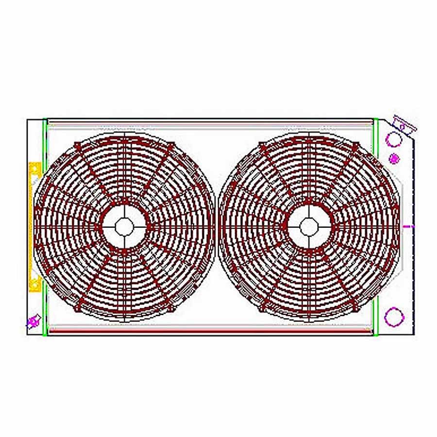 Griffin Radiator Combo Unit GM A & G Body LS Swap MPN GRICU70008LS For GM A-Body / G-Body, G-Body, A-Body 1963-88