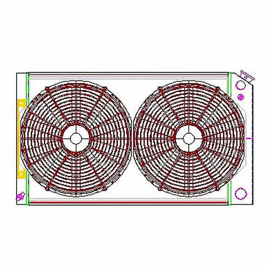 Griffin Radiator Combo Unit GM A & G Body LS Swap MPN GRICU70008LS For GM A-Body / G-Body, G-Body, A-Body 1963-88