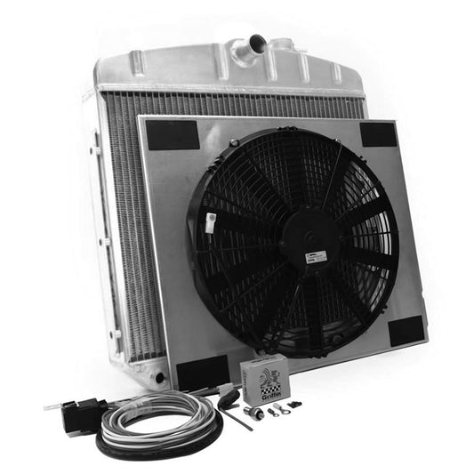 Griffin Radiator Combo Unit GM 55-57 Chevy MPN GRICU70018 For Chevy Fullsize 1955-57