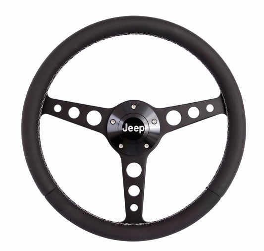 Grant  Classic Series Blk Wheel Jeep Logo/Install Kit 1929