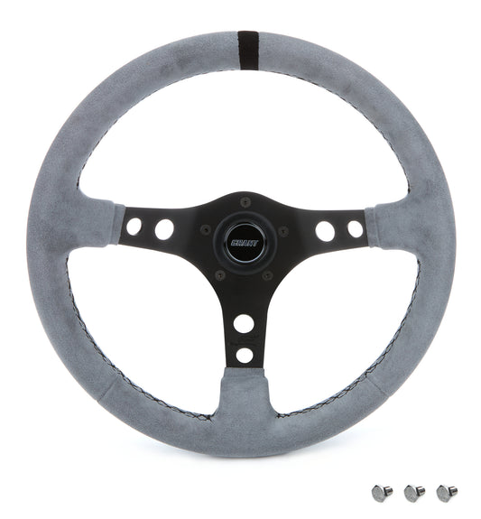 Grant  Ultrasuede Steering Wheel Race Gray 8514