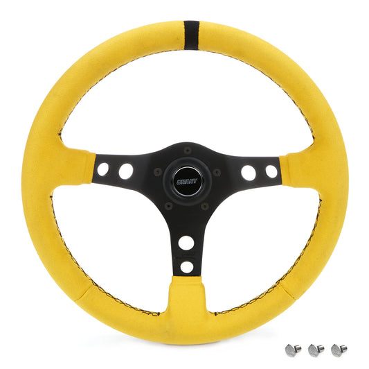 Grant  Ultrasuede Steering Wheel Race Yellow 8517