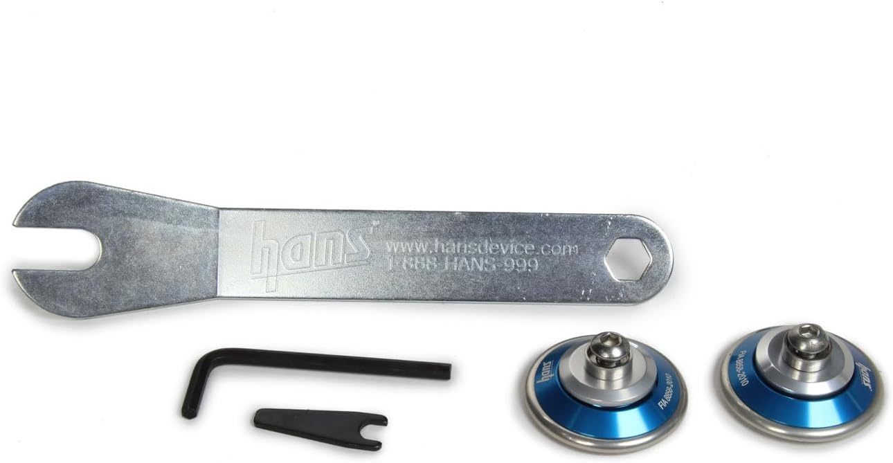 Hans  Helmet Post Anchors Pro Blue Alum AK113212B