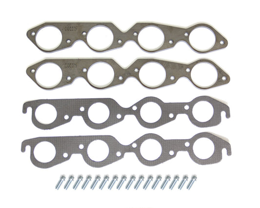Hedman BB Chevy 2.5in Flanges Round Port MPN HED10115 For Chevy