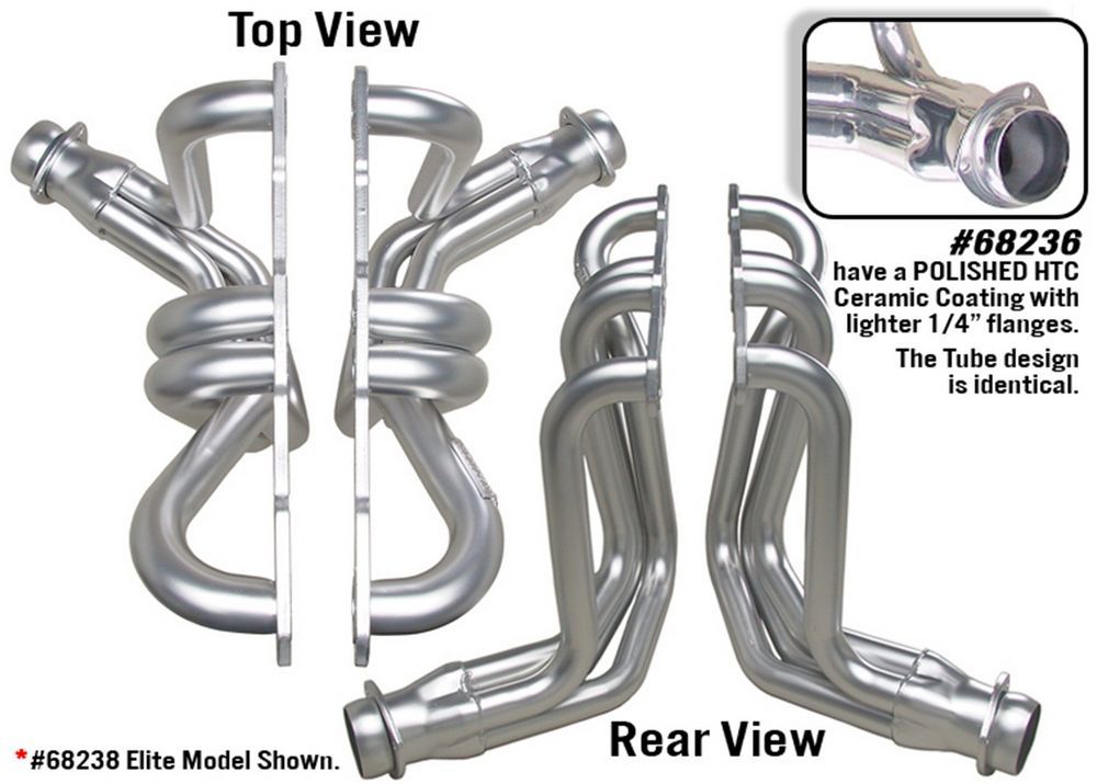 Hedman  Coated Headers - Pass. Car w/SBC 68236