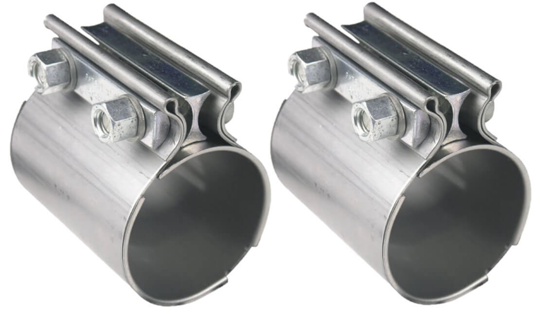 Hooker Exhaust Coupler Clamps 2-1/2 SS 2pk MPN HKR41172