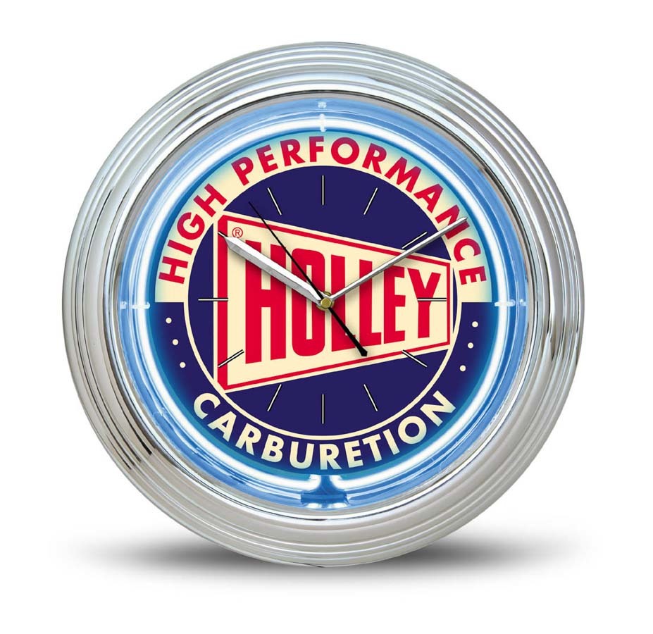 Holley Holley Neon Clock - Blue MPN HLY10004HOL