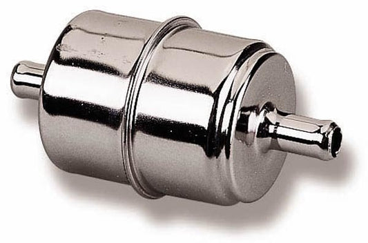 Holley  3/8in Chrome Fuel Filter  162-523