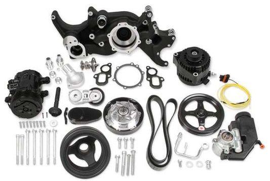 Holley Complete Mid-Mount Acc. Drive Sys. GM Gen V LT MPN HLY20-205BK For GM GenV LT-Series