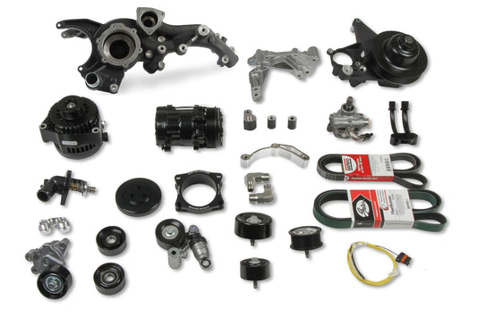 Holley Premium Mid-Mount Acc System GM LT1/LT4 Gen-5 MPN HLY20-220BK For GM GenV LT-Series