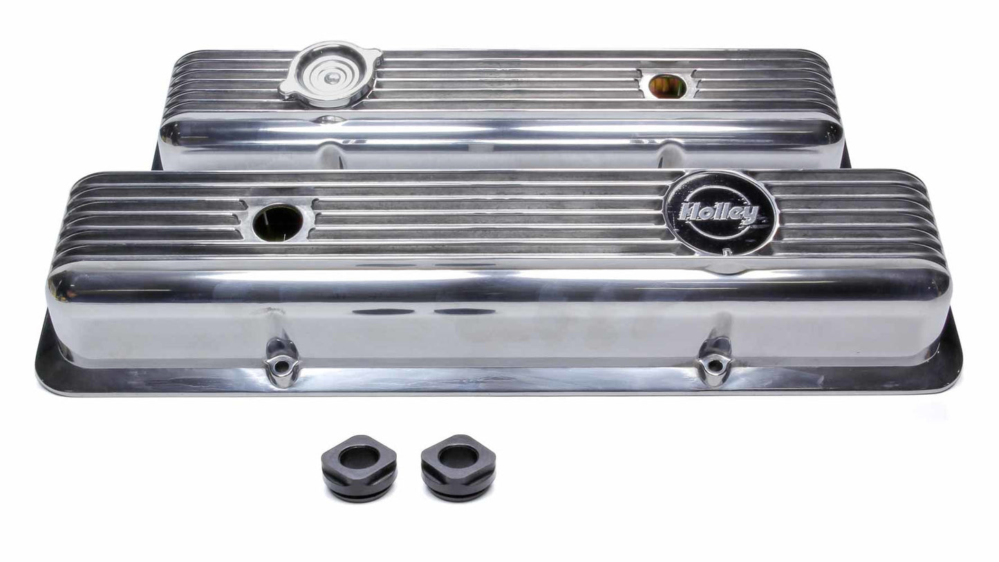 Holley SBC Muscle Series Valve Covers (pair) MPN HLY241-137 For Chevy