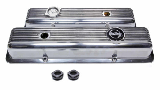 Holley SBC Muscle Series Valve Covers (pair) MPN HLY241-137 For Chevy