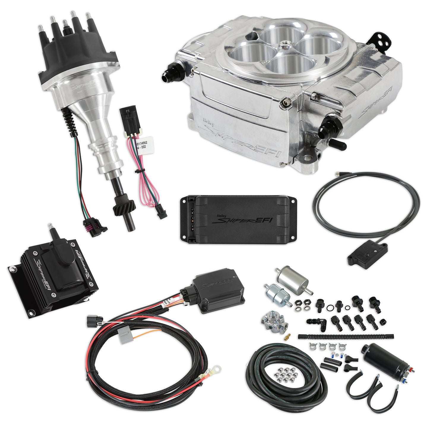 Holley  Sniper 2 EFI Bundle Kit SBF Polished 550-510-BPK-SBF