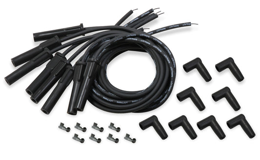 Holley Spark Plug Wire Set Univ GM LS Cut to Fit - Black MPN HLY561-113
