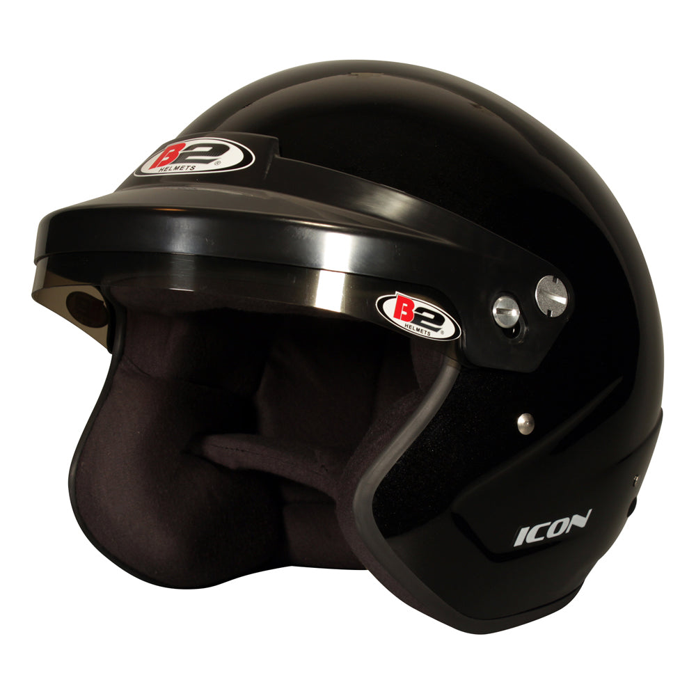 B2 Helmets - Old Helmet Icon Black 61-61+ X-Large SA20 MPN HPT1530A14