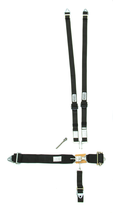 Hooker Harness 5-Pt Harness HANS Alum. LL Ratchet Adj Black MPN HRH51110