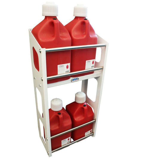 Hepfner Racing Products  Jug Rack 6 Position White HRP6359-6-WHT