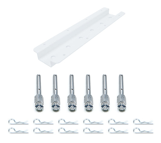 Hepfner Racing Products  Shock Rack Wall Mounts Double 15in White HRP6522D-15-WHT