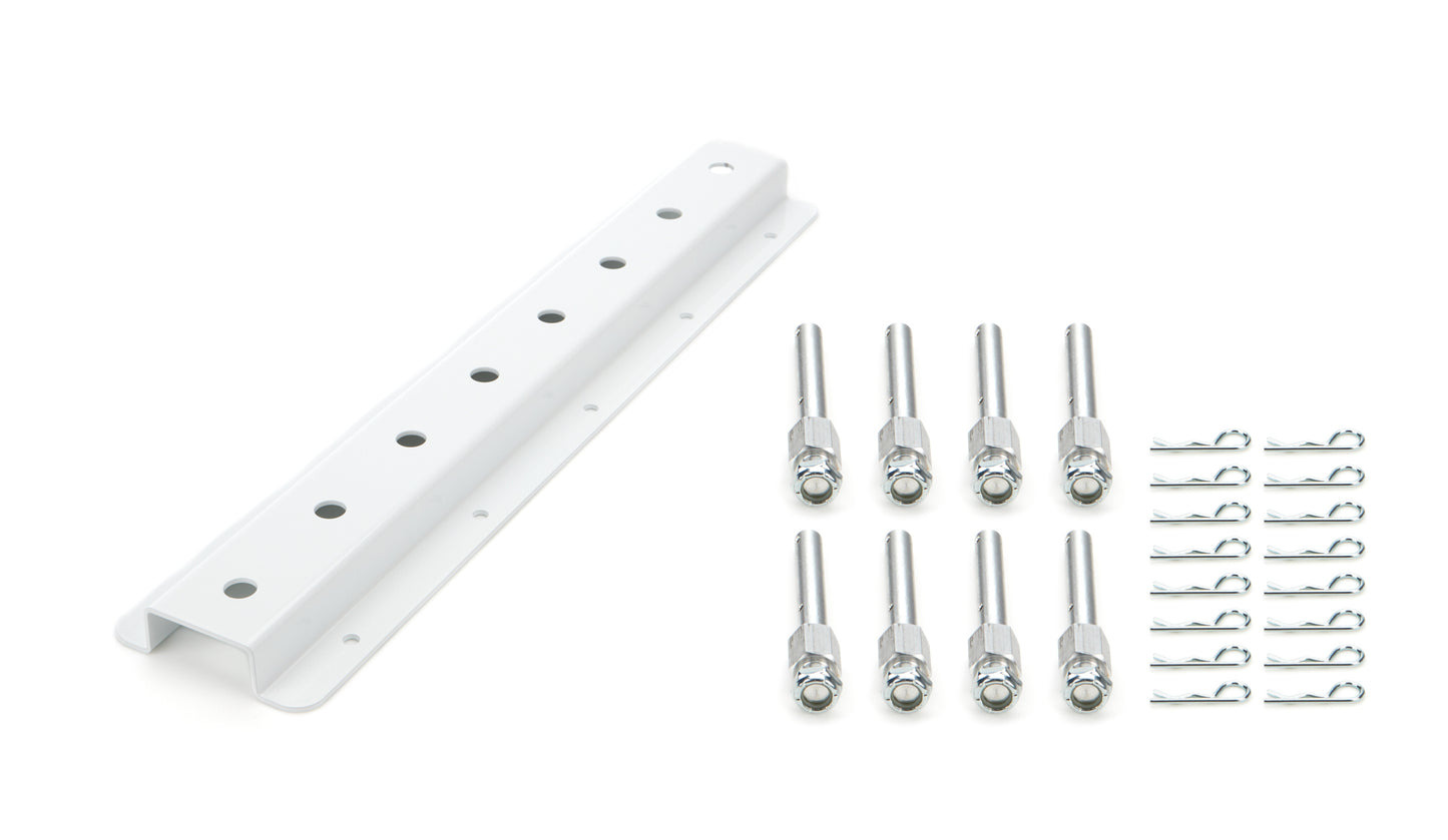 Hepfner Racing Products  Shock Rack Wall Mounts Double 20in White HRP6522D-20-WHT