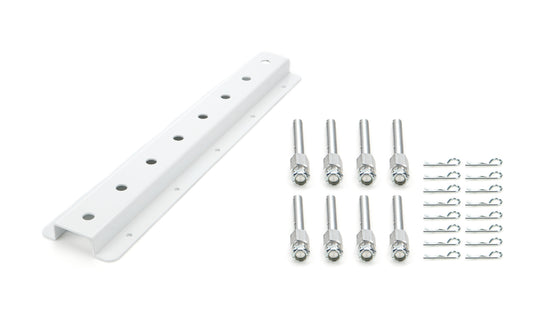 Hepfner Racing Products  Shock Rack Wall Mounts Double 20in White HRP6522D-20-WHT