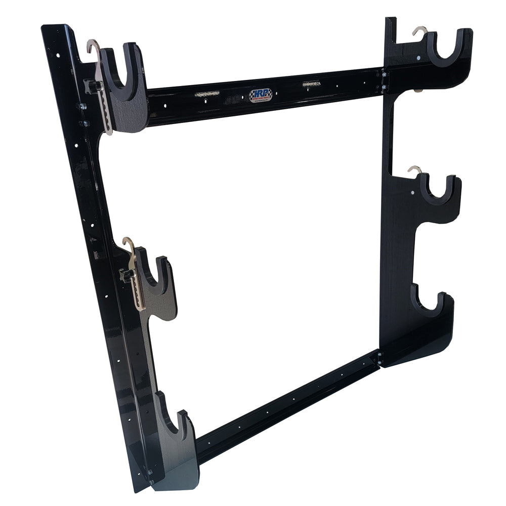 Hepfner Racing Products  Axle Rack Wall Mount 1 Rear and 2 Fronts Blk HRP6776-BLK