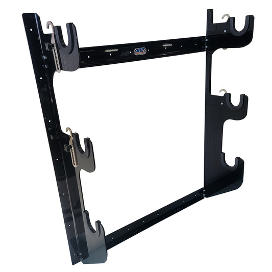 Hepfner Racing Products  Axle Rack Wall Mount 1 Rear and 2 Fronts Blk HRP6776-BLK