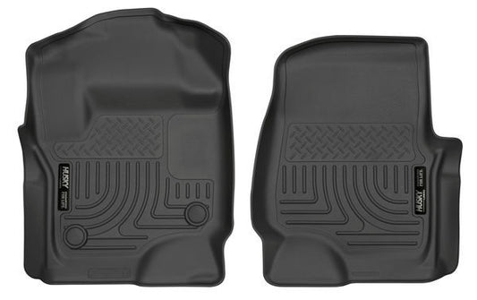 Husky Liners 17- Ford F250 Front Floor Liners Black MPN HSK13301 For Ford Fullsize Truck 2017