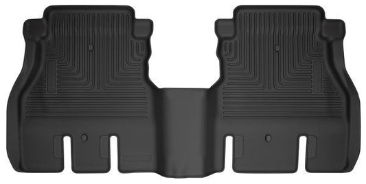 Husky Liners 18- Jeep JL 2nd Seat Fl oor Liner Black Weatherb MPN HSK14041 For Jeep Wrangler JL 2018
