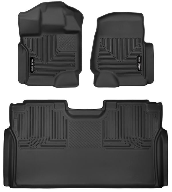 Husky Liners  Front & 2nd Seat Floor L iners X-act Contour 53498