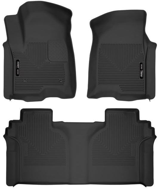 Husky Liners Front & 2nd Seat Floor L iners X-act Contour MPN HSK54208 For GM Fullsize Truck 2019-24