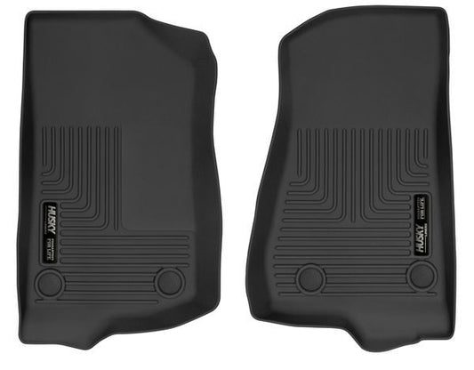 Husky Liners 18- Jeep JL 2/4 Door Front Floor Liner Black MPN HSK54531 For Jeep Wrangler JL 2018