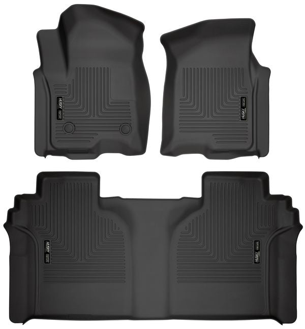 Husky Liners Front & 2nd Seat Floor L iners Weatherbeater MPN HSK94021 For GM Fullsize Truck 2019-24