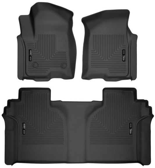 Husky Liners Front & 2nd Seat Floor L iners Weatherbeater MPN HSK94021 For GM Fullsize Truck 2019-24