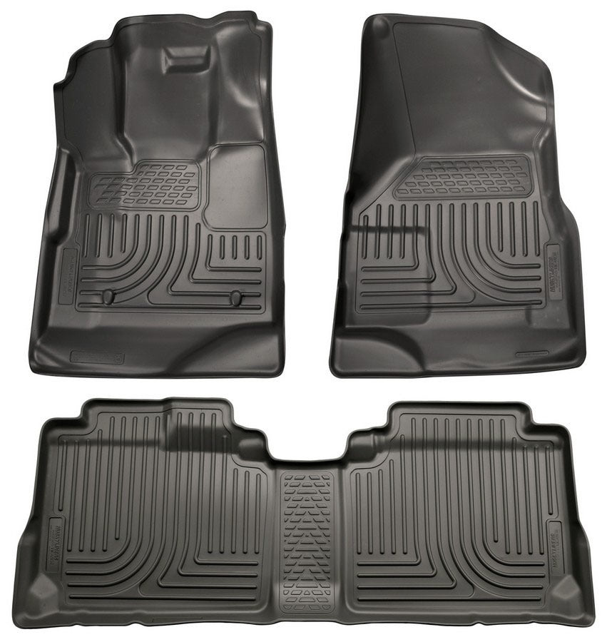 Husky Liners 10- Equinox/Terrain frt/ 2nd Seat Flr Liners Blk MPN HSK98131 For GM Midsize Crossover 2010-17