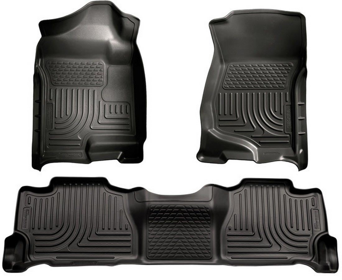 Husky Liners 07-14 Suburban Floor Liners Black MPN HSK98261 For GM Fullsize SUV 2007-14