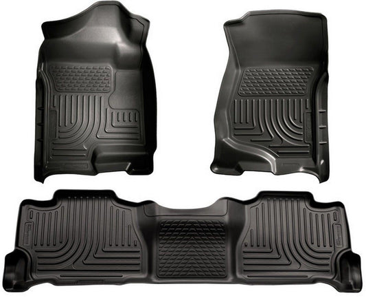 Husky Liners 07-14 Suburban Floor Liners Black MPN HSK98261 For GM Fullsize SUV 2007-14