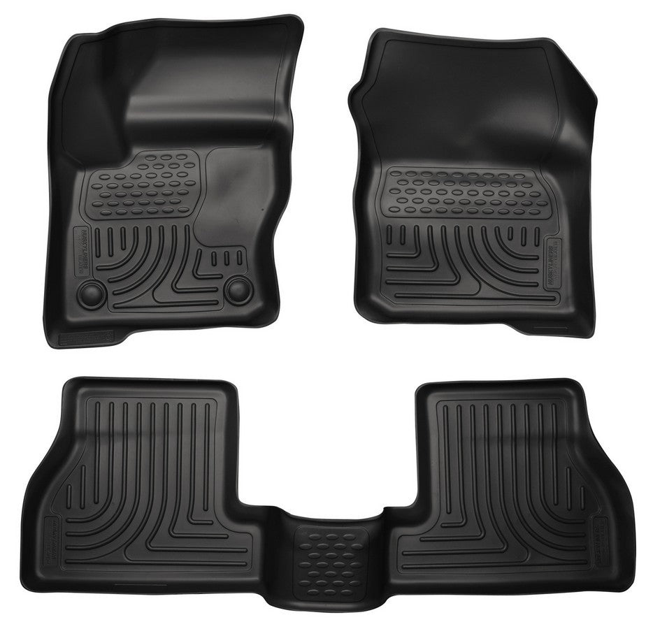 Husky Liners 12- Ford Focus Front/ 2nd Floor Liners Black MPN HSK98771 For Ford Focus 2012-15