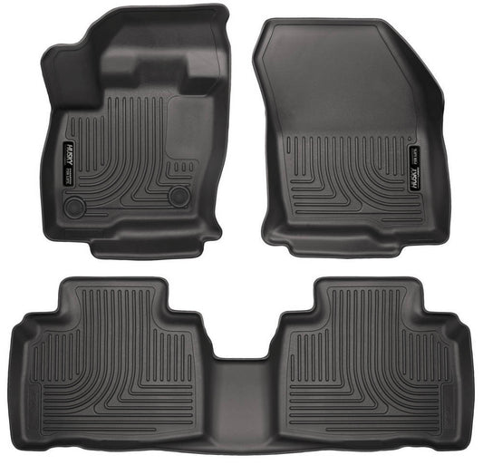 Husky Liners Front & 2nd Seat Floor L iners MPN HSK98781 For Ford Midsize SUV 2015-24