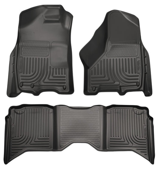 Husky Liners 09- Ram 1500 Crew Cab Front/2nd Seat Liners MPN HSK99001 For Dodge Fullsize Truck RAM 2009-14