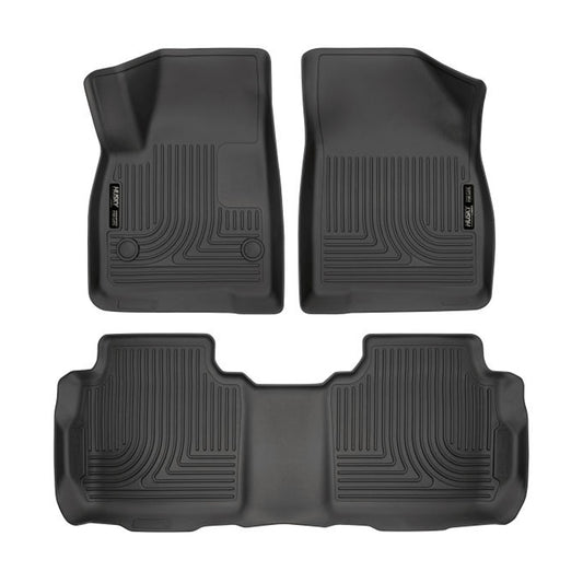 Husky Liners Front & 2nd Seat Floor L iners MPN HSK99141 For GM Midsize SUV 2017-24
