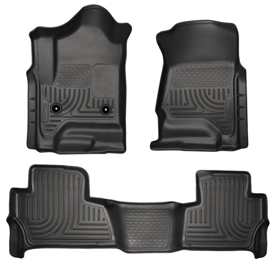 Husky Liners 15- Tahoe Floor Liners Black MPN HSK99201 For GM Fullsize SUV 2015