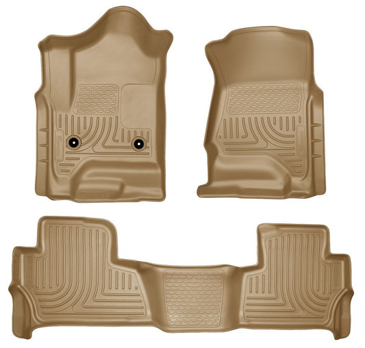 Husky Liners 15- Tahoe Floor Liners Tan MPN HSK99203 For GM Fullsize SUV 2015
