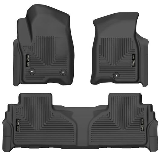 Husky Liners 21- Chevy Tahoe Floor Liner Front/2nd Row Blk MPN HSK99241 For GM Fullsize SUV 2021-24
