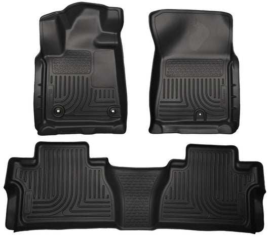 Husky Liners 14- Tundra CrewMax Floor Liners Black MPN HSK99581 For Toyota Fullsize Truck 2014-15