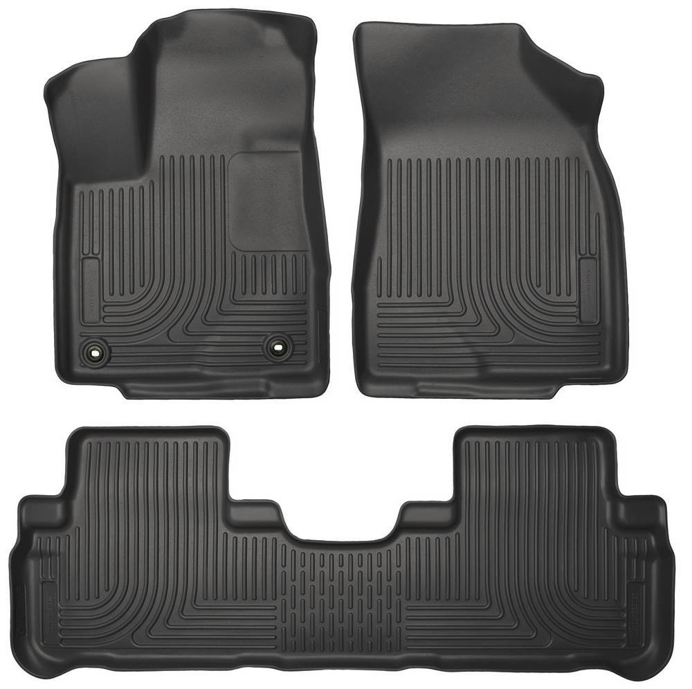 Husky Liners Front & 2nd Seat Floor L iners MPN HSK99601 For Toyota Midsize SUV 2014-19