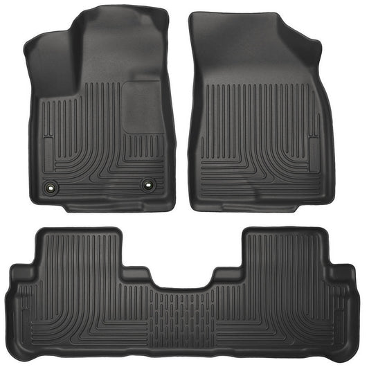 Husky Liners Front & 2nd Seat Floor L iners MPN HSK99601 For Toyota Midsize SUV 2014-19